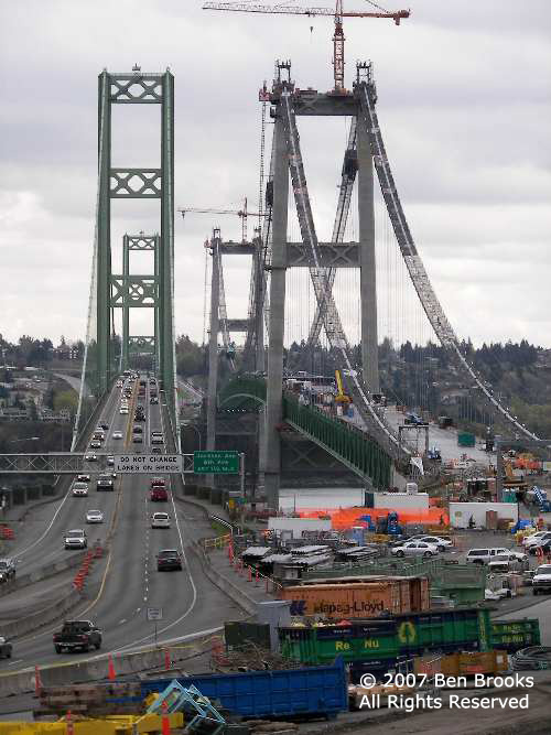 Image: Both Bridges from the Gig Harbor side